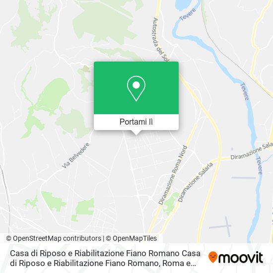 Mappa Casa di Riposo e Riabilitazione Fiano Romano Casa di Riposo e Riabilitazione Fiano Romano