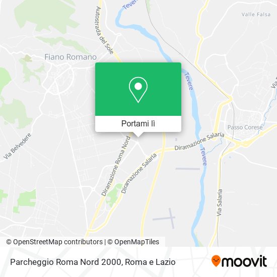 Mappa Parcheggio Roma Nord 2000