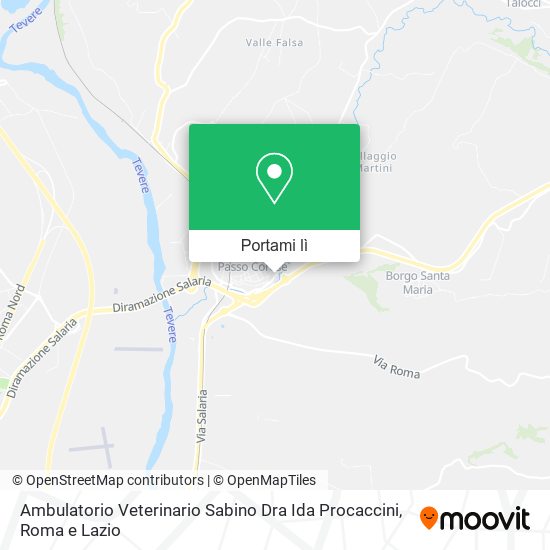 Mappa Ambulatorio Veterinario Sabino Dra Ida Procaccini