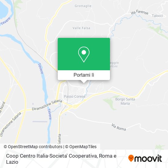 Mappa Coop Centro Italia-Societa' Cooperativa