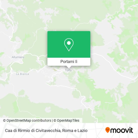 Mappa Caa di Rirmio di Civitavecchia