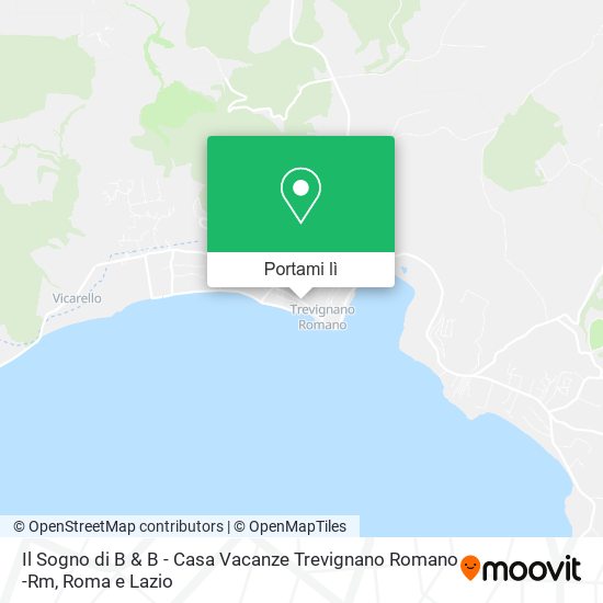 Mappa Il Sogno di B & B - Casa Vacanze Trevignano Romano -Rm