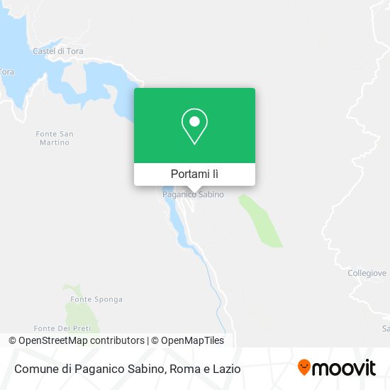 Mappa Comune di Paganico Sabino