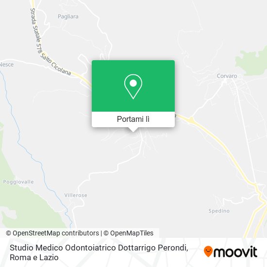 Mappa Studio Medico Odontoiatrico Dottarrigo Perondi