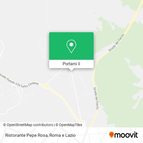 Mappa Ristorante Pepe Rosa
