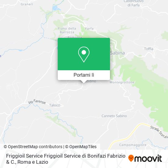Mappa Friggioil Service Friggioil Service di Bonifazi Fabrizio & C.