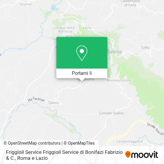 Mappa Friggioil Service Friggioil Service di Bonifazi Fabrizio & C.
