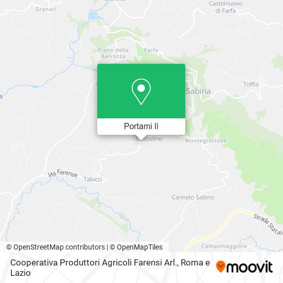 Mappa Cooperativa Produttori Agricoli Farensi Arl.