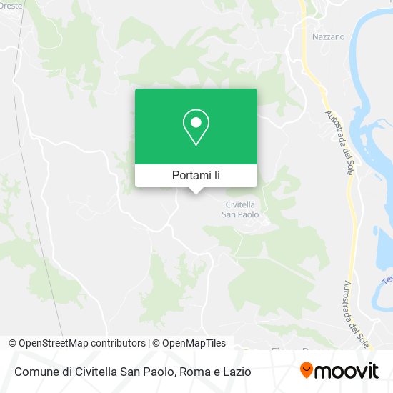 Mappa Comune di Civitella San Paolo