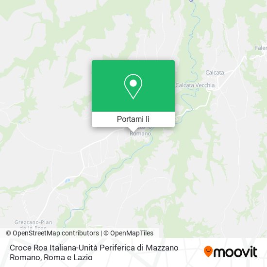 Mappa Croce Roa Italiana-Unità Periferica di Mazzano Romano
