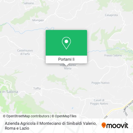 Mappa Azienda Agricola il Monteciano di Sinibaldi Valerio