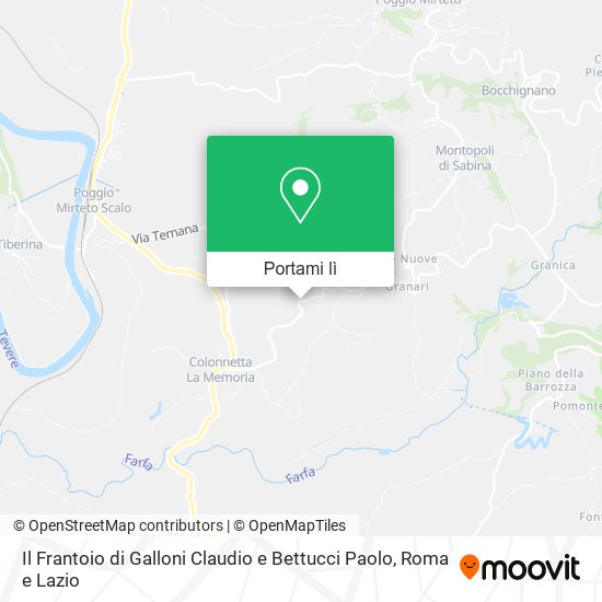 Mappa Il Frantoio di Galloni Claudio e Bettucci Paolo