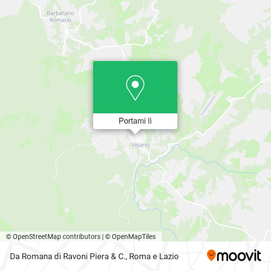 Mappa Da Romana di Ravoni Piera & C.