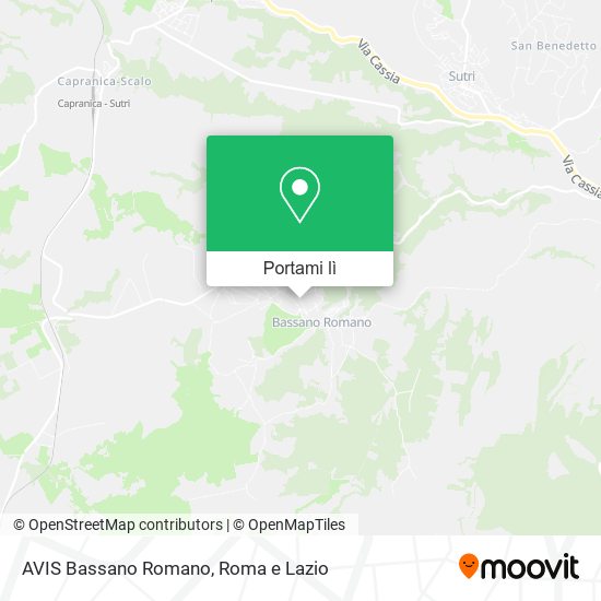 Mappa AVIS Bassano Romano
