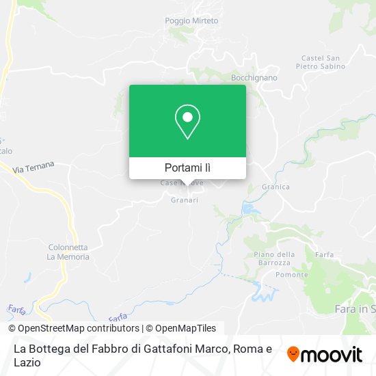 Mappa La Bottega del Fabbro di Gattafoni Marco