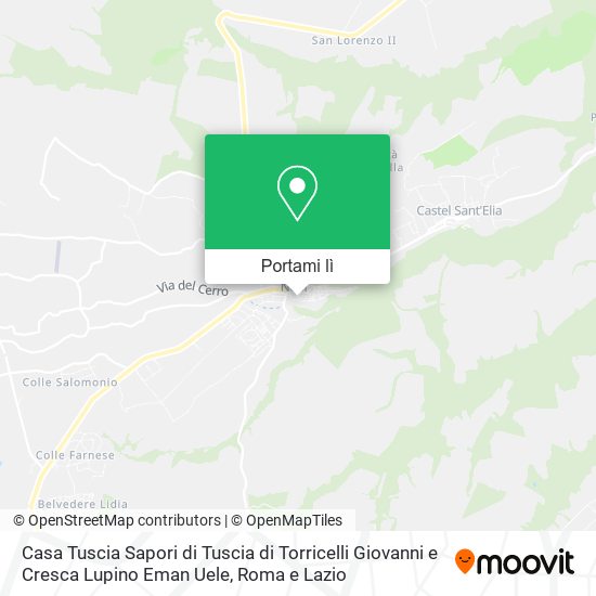 Mappa Casa Tuscia Sapori di Tuscia di Torricelli Giovanni e Cresca Lupino Eman Uele