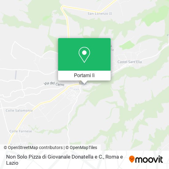 Mappa Non Solo Pizza di Giovanale Donatella e C.
