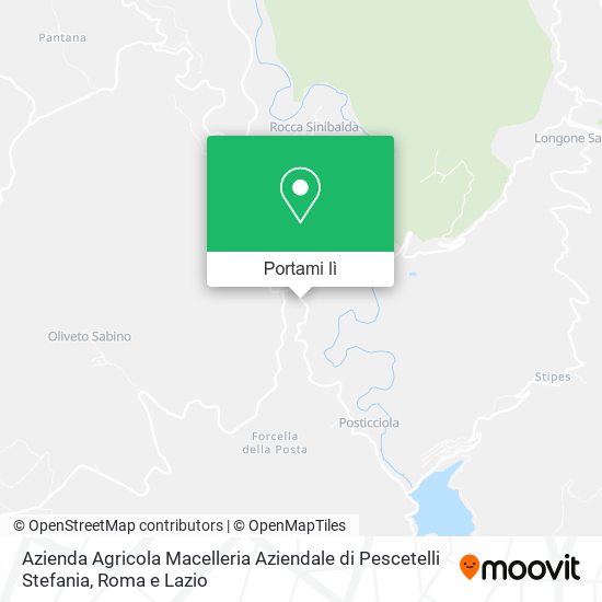 Mappa Azienda Agricola Macelleria Aziendale di Pescetelli Stefania