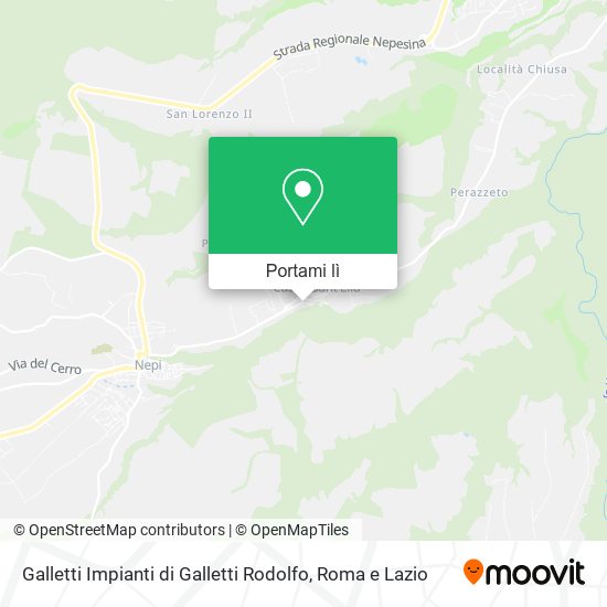 Mappa Galletti Impianti di Galletti Rodolfo