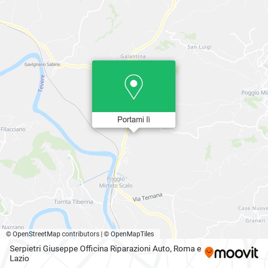 Mappa Serpietri Giuseppe Officina Riparazioni Auto