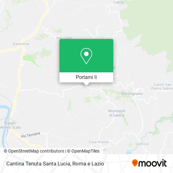 Mappa Cantina Tenuta Santa Lucia