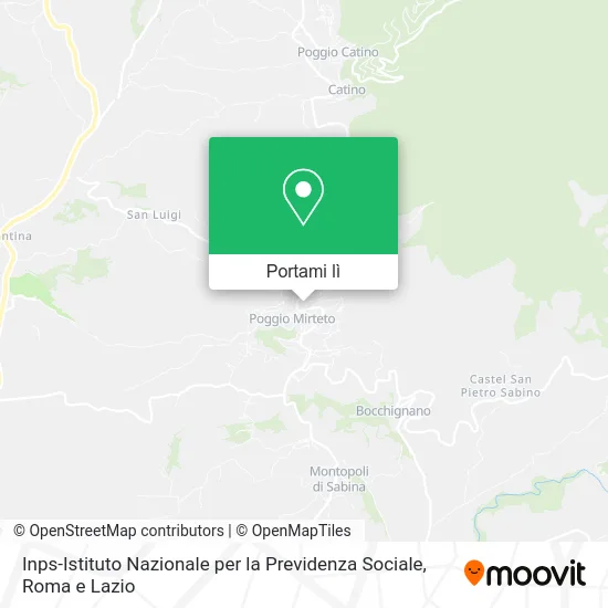 Mappa Inps-Istituto Nazionale per la Previdenza Sociale