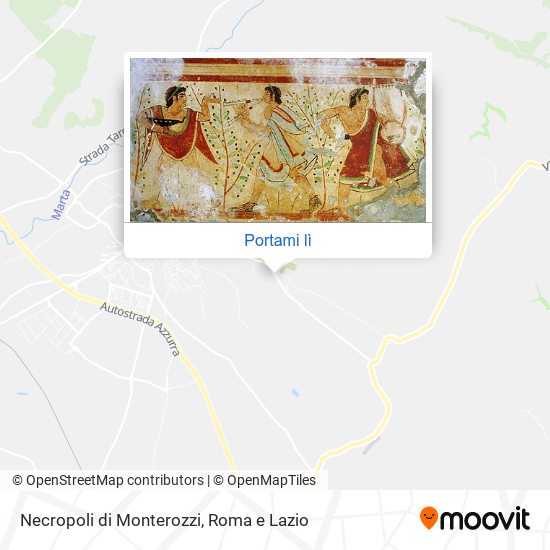 Mappa Necropoli di Monterozzi