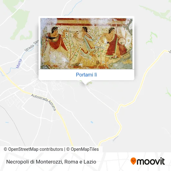 Mappa Necropoli di Monterozzi