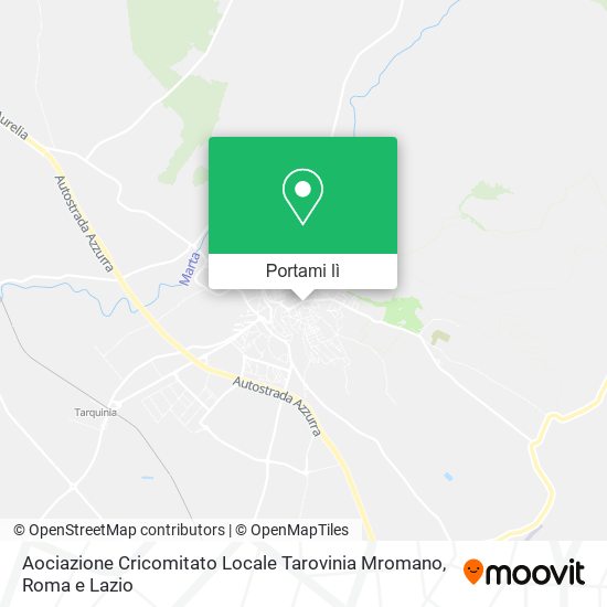 Mappa Aociazione Cricomitato Locale Tarovinia Mromano