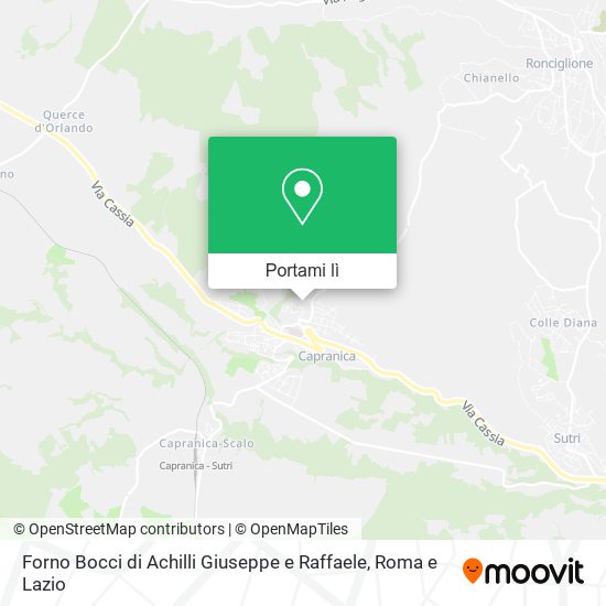 Mappa Forno Bocci di Achilli Giuseppe e Raffaele