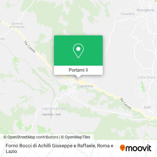 Mappa Forno Bocci di Achilli Giuseppe e Raffaele