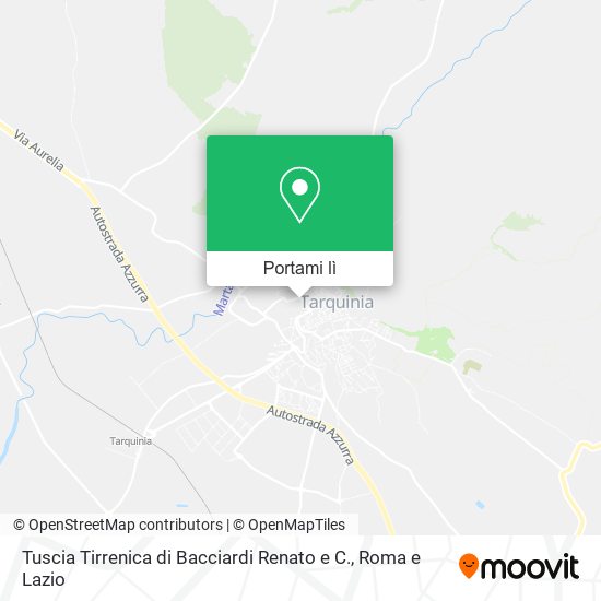 Mappa Tuscia Tirrenica di Bacciardi Renato e C.