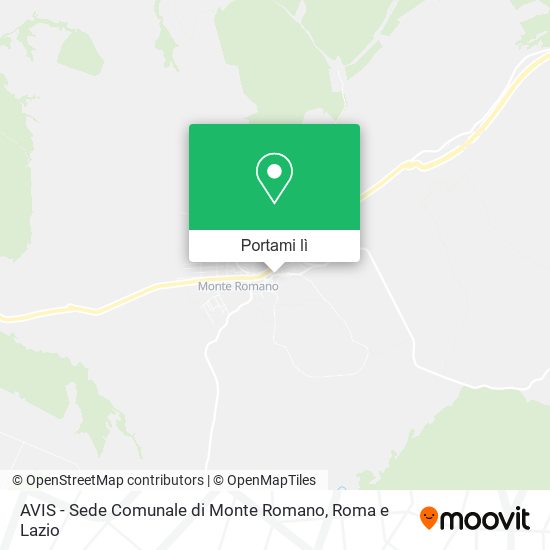 Mappa AVIS - Sede Comunale di Monte Romano