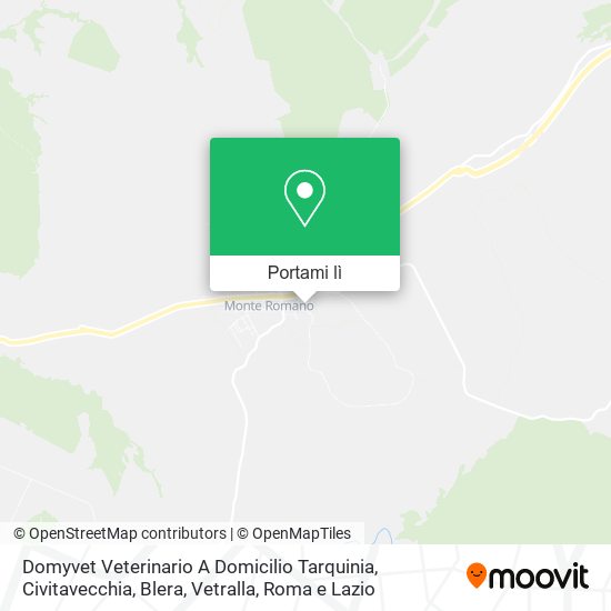 Mappa Domyvet Veterinario A Domicilio Tarquinia, Civitavecchia, Blera, Vetralla