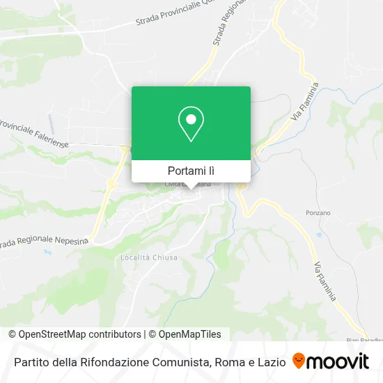 Mappa Partito della Rifondazione Comunista