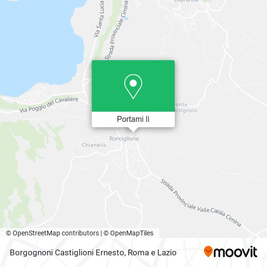 Mappa Borgognoni Castiglioni Ernesto