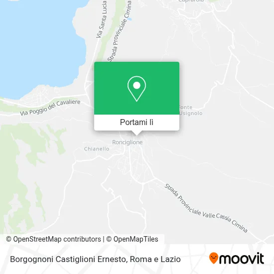Mappa Borgognoni Castiglioni Ernesto