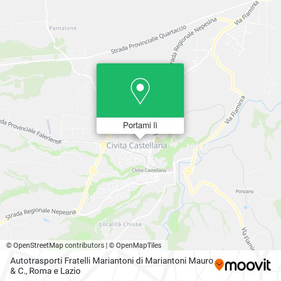 Mappa Autotrasporti Fratelli Mariantoni di Mariantoni Mauro & C.