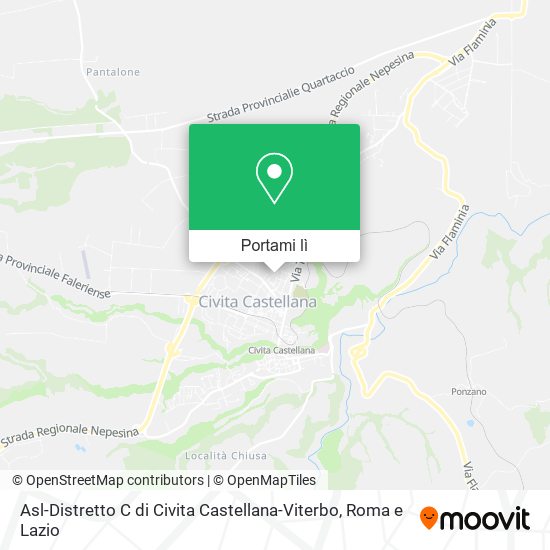 Mappa Asl-Distretto C di Civita Castellana-Viterbo