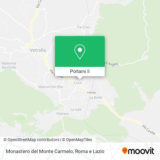 Mappa Monastero del Monte Carmelo