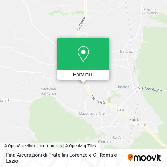 Mappa Fina Aicurazioni di Fratellini Lorenzo e C.