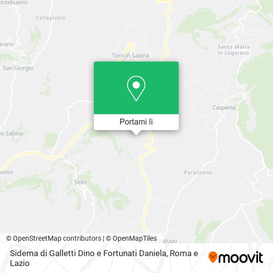 Mappa Sidema di Galletti Dino e Fortunati Daniela