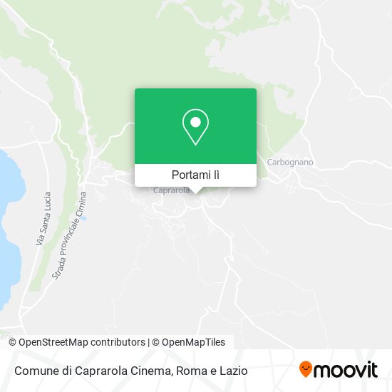 Mappa Comune di Caprarola Cinema