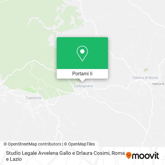 Mappa Studio Legale Avvelena Gallo e Drlaura Cosimi