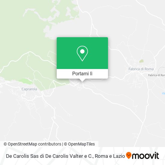 Mappa De Carolis Sas di De Carolis Valter e C.