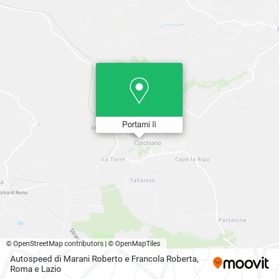 Mappa Autospeed di Marani Roberto e Francola Roberta