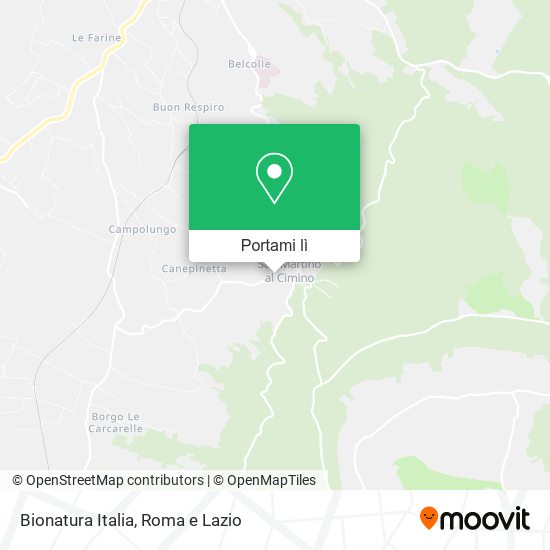 Mappa Bionatura Italia