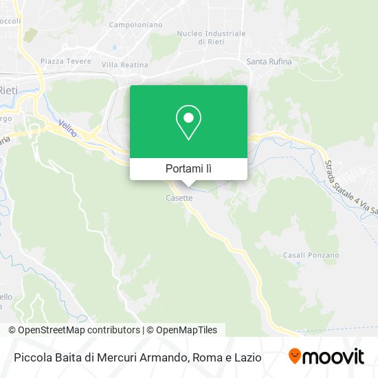 Mappa Piccola Baita di Mercuri Armando