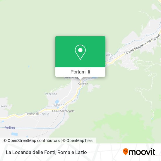 Mappa La Locanda delle Fonti