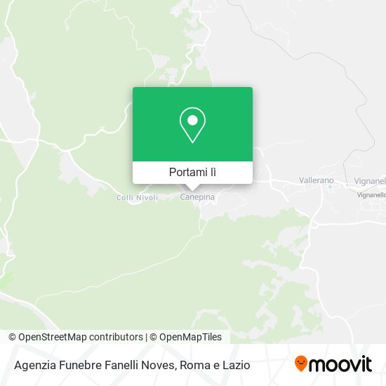 Mappa Agenzia Funebre Fanelli Noves